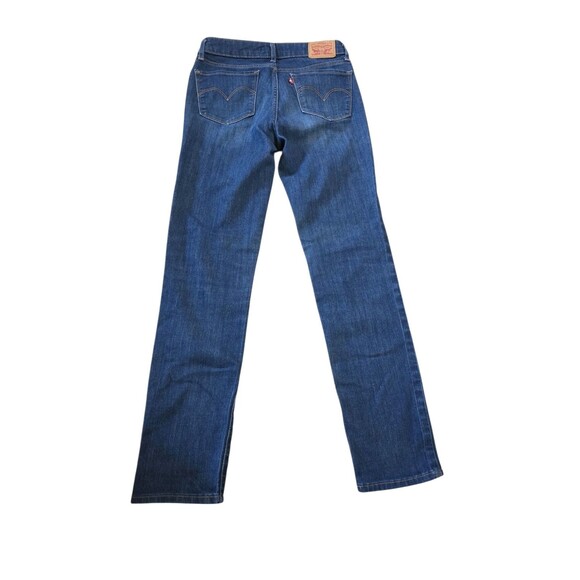 Levis Size 27 X 32 Womens 712 Slim Blue Denim Logo Tag 5 Pocket Jeans - Picture 2 of 6